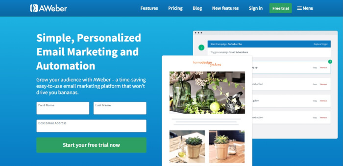 Aweber top email marketing tools
