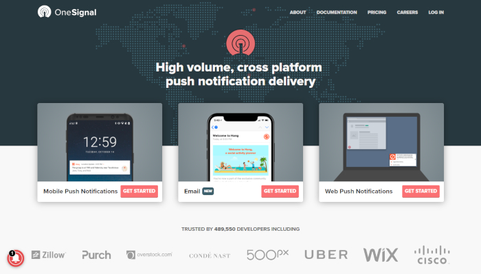 Top website push notification websites one signal